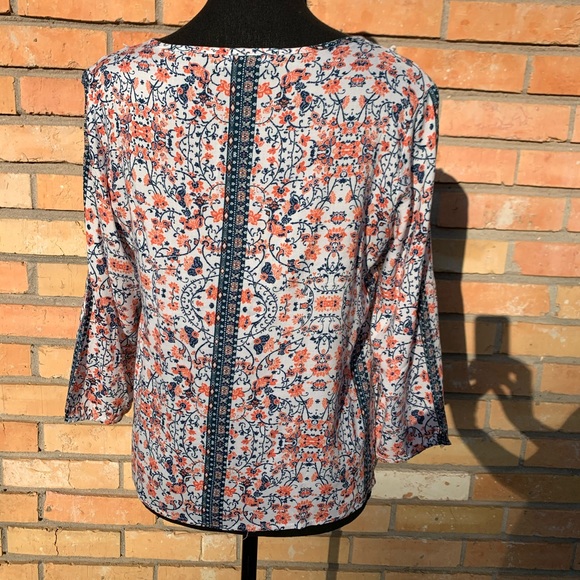 NWOT Derek Heart peasant blouse Sz M - Picture 2 of 8